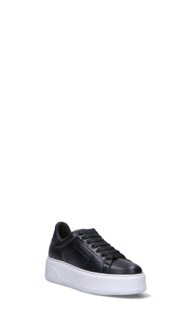 WOOLRICH Sneaker donna nera in pelle
