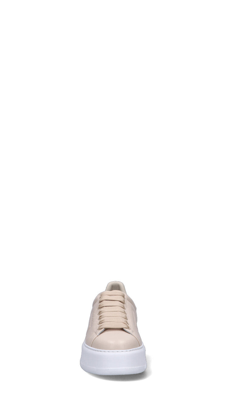 WOOLRICH Sneaker donna beige in pelle