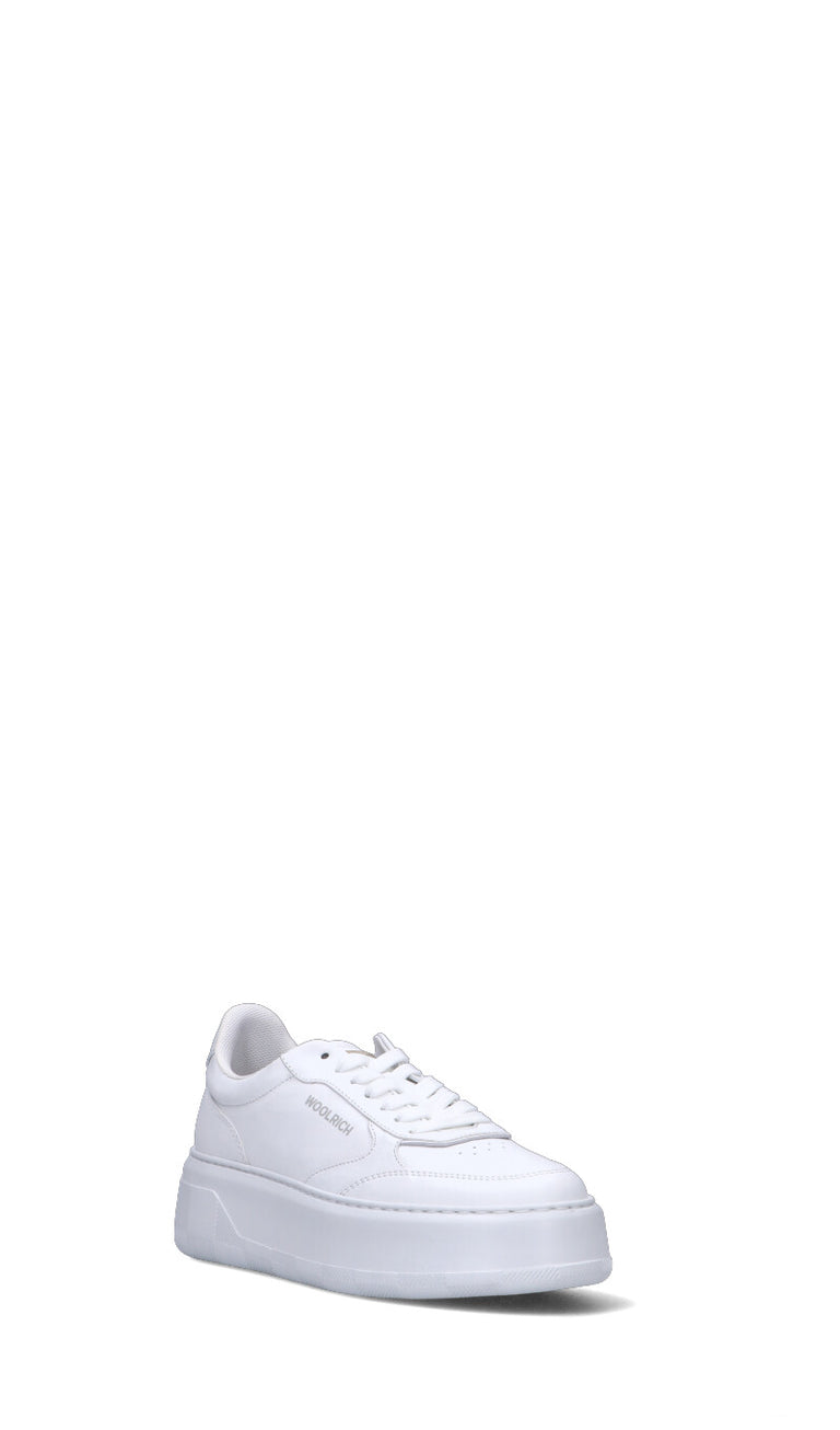 WOOLRICH  Sneaker donna bianca in pelle