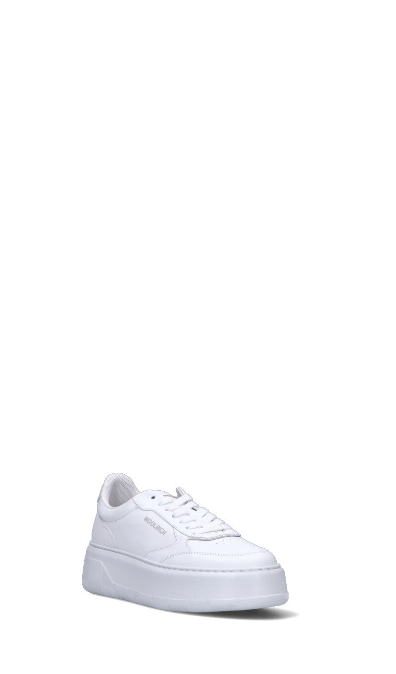 WOOLRICH  Sneaker donna bianca in pelle
