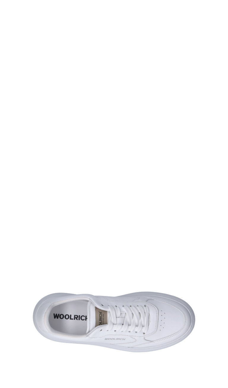 WOOLRICH  Sneaker donna bianca in pelle