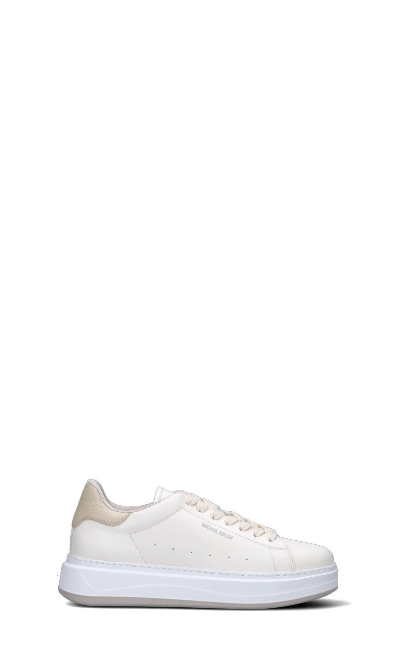 WOOLRICH Sneaker donna bianca in pelle