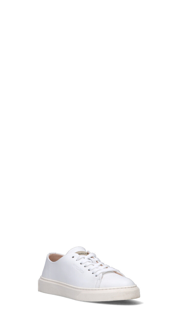 WOOLRICH Sneaker donna bianca in pelle