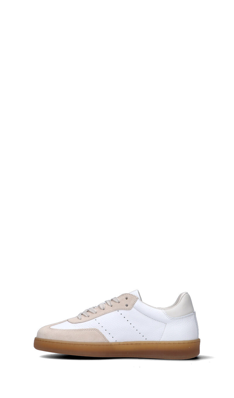 WOOLRICH Sneaker donna bianca/beige in pelle