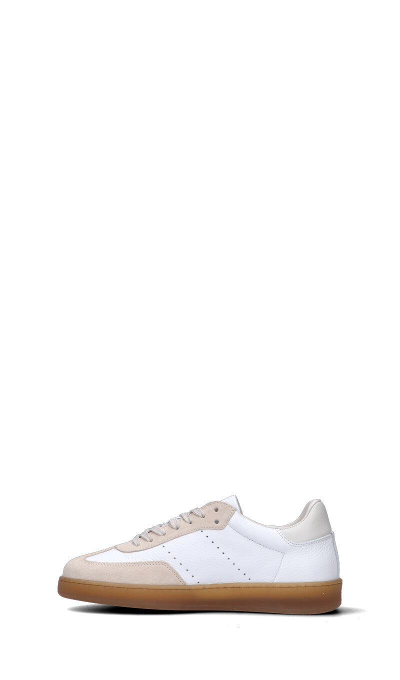 WOOLRICH Sneaker donna bianca/beige in pelle