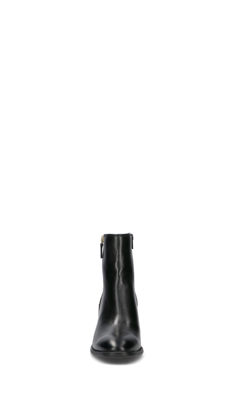 MYJOLI' Tronchetto donna nero in pelle