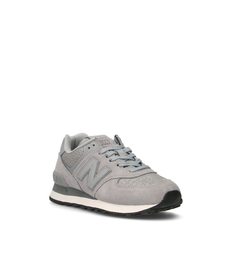 NEW BALANCE 574 Sneaker donna grigia in suede