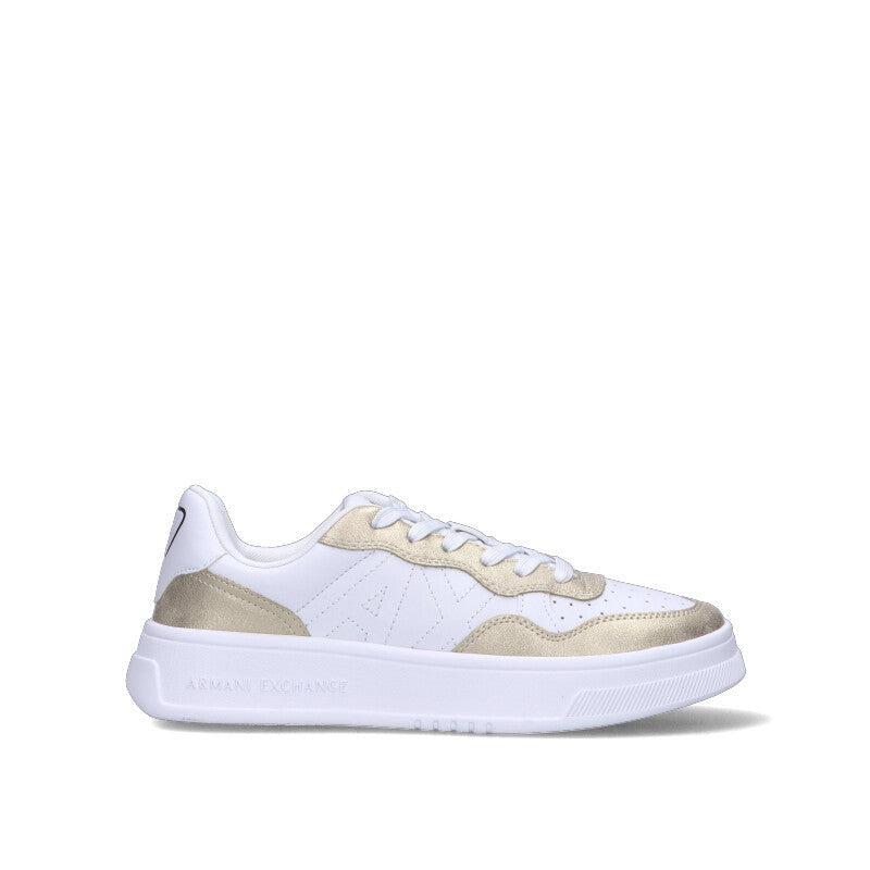 ARMANI EXCHANGE Sneaker donna bianca/oro