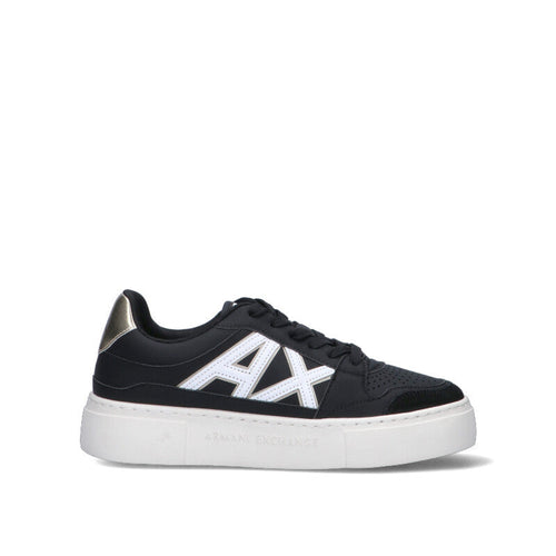 ARMANI EXCHANGE Sneaker donna nera in pelle