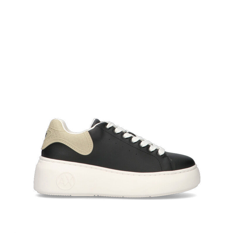 ARMANI EXCHANGE Sneaker donna nera/beige
