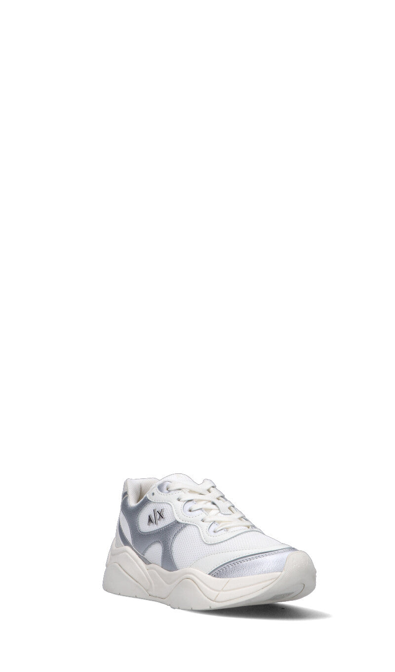 ARMANI EXCHANGE Sneaker donna bianca/argento