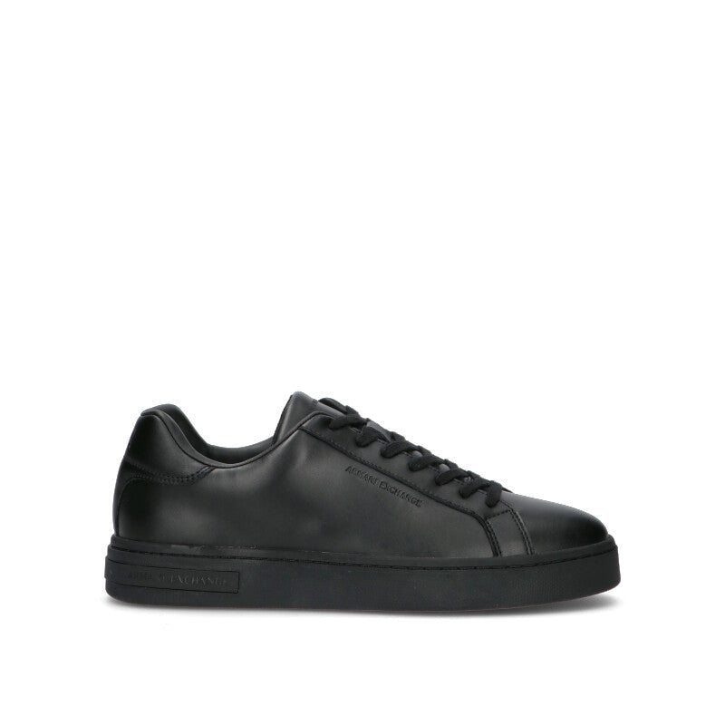 ARMANI EXCHANGE Sneaker uomo nera in pelle