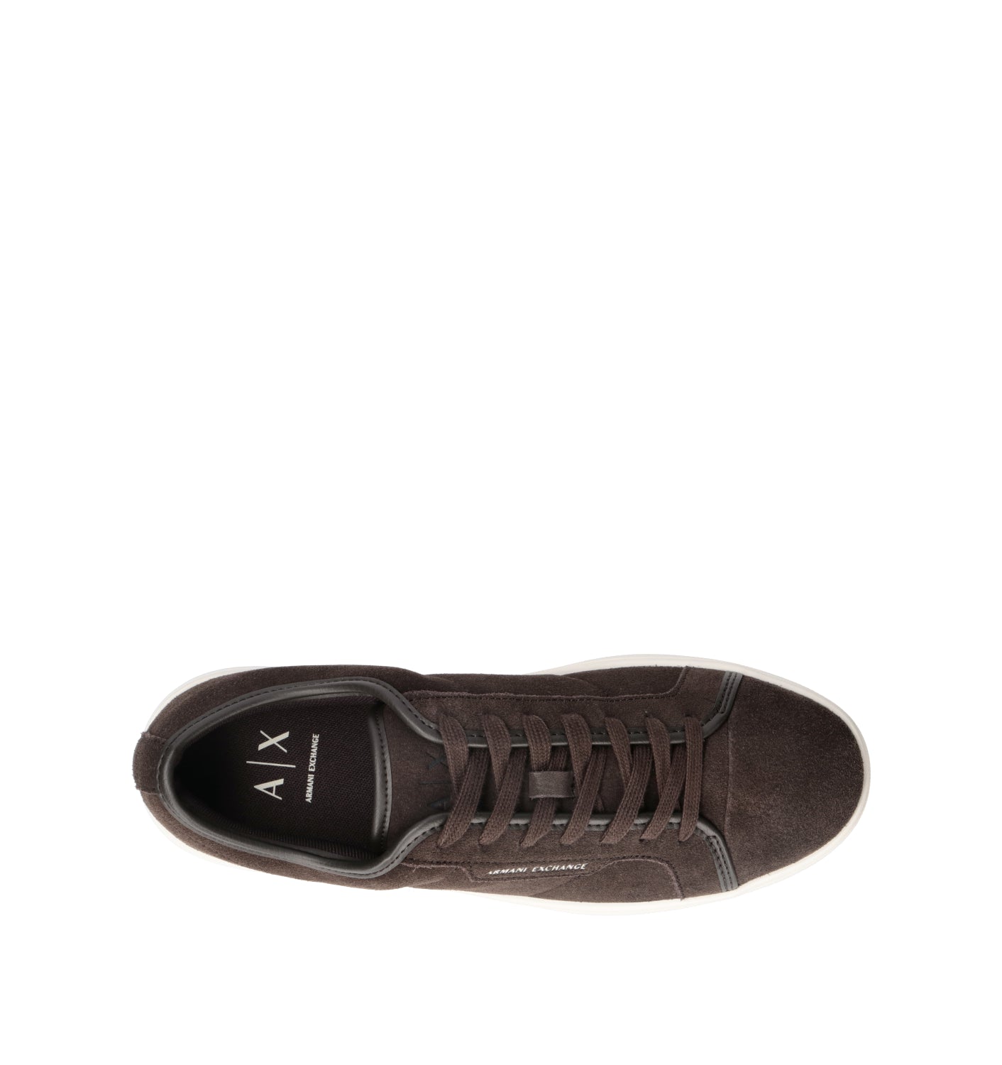 ARMANI EXCHANGE Sneaker uomo marrone in suede