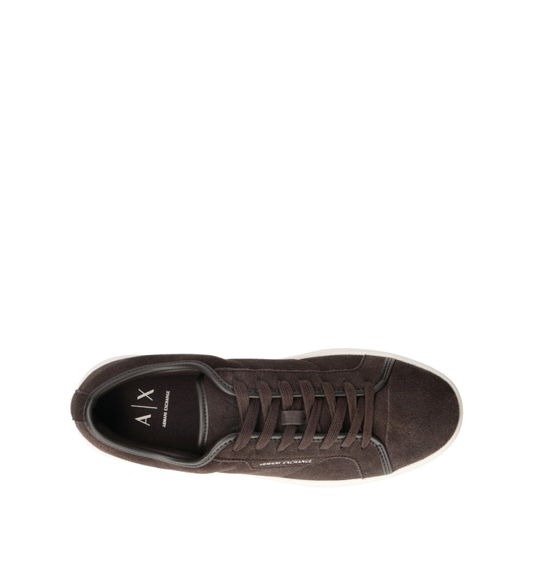 ARMANI EXCHANGE Sneaker uomo marrone in suede
