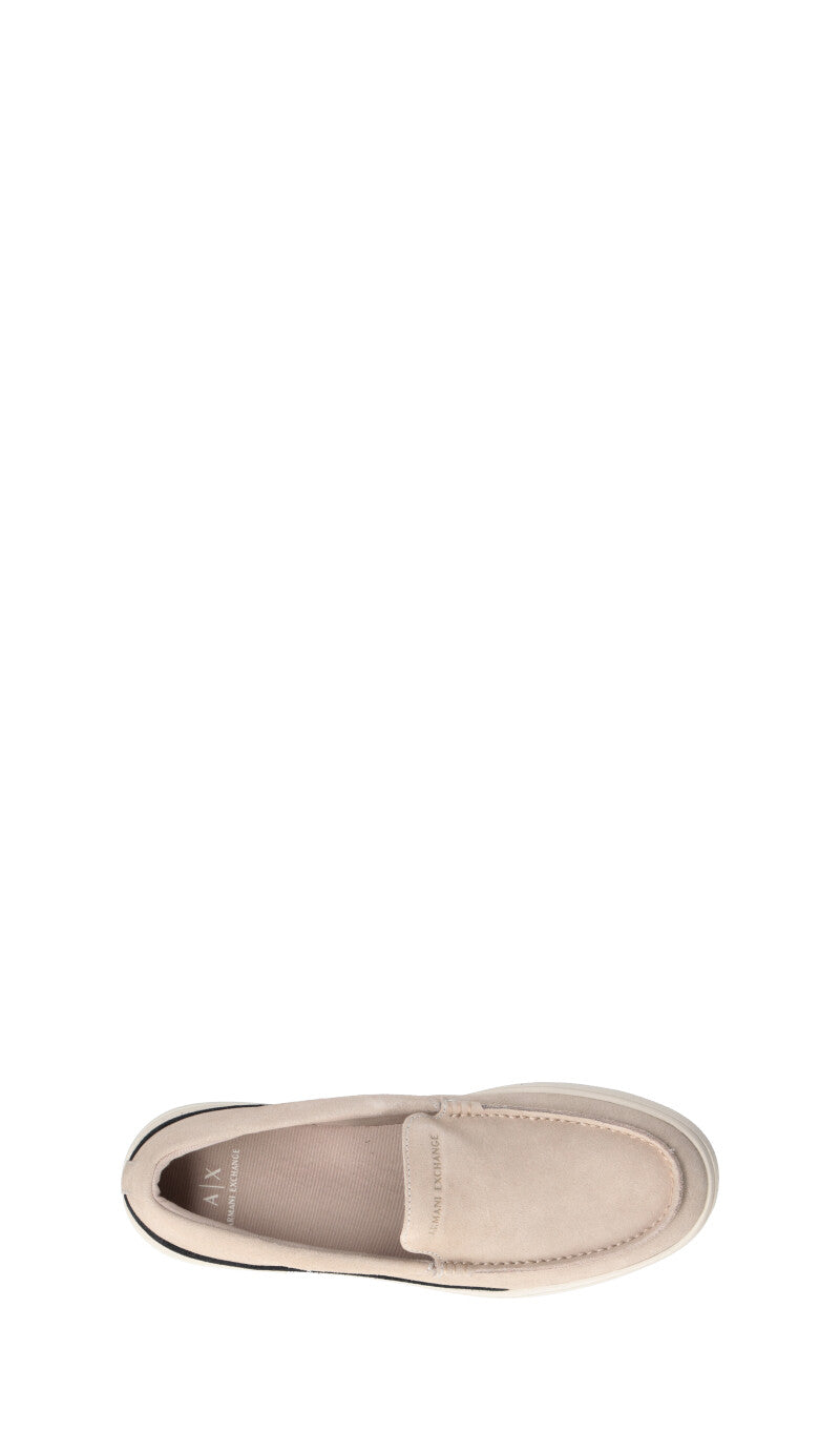 ARMANI EXCHANGE Mocassino uomo grigio in suede