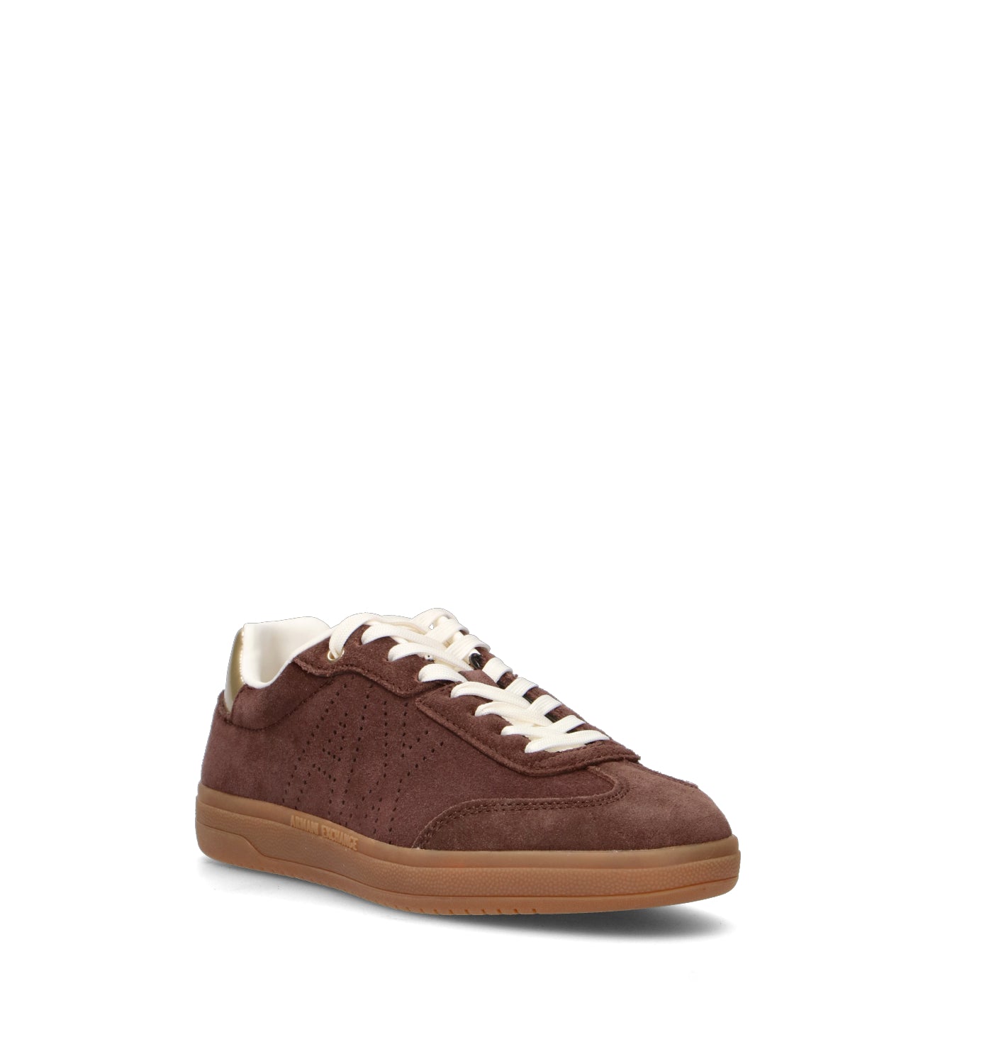 ARMANI EXCHANGE Sneaker donna marrone in suede