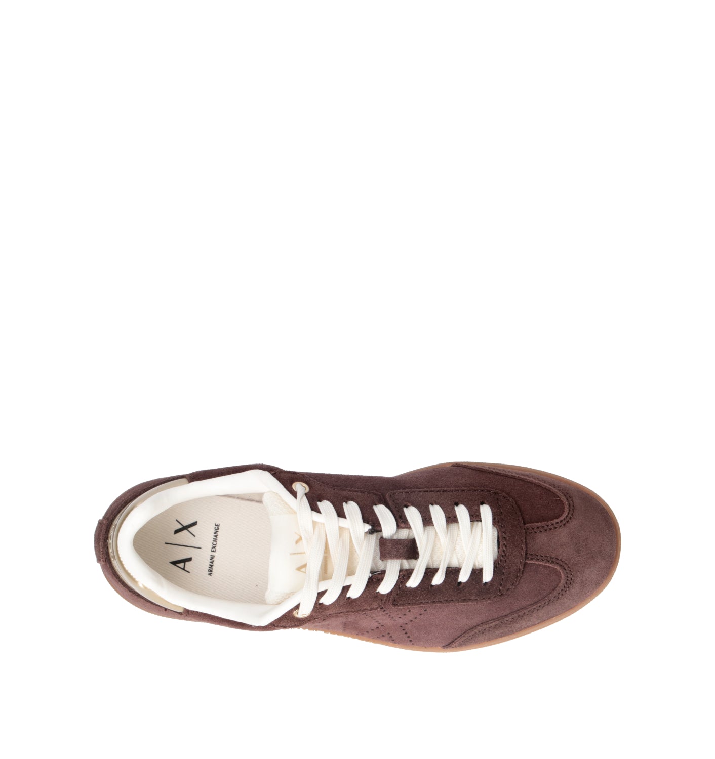 ARMANI EXCHANGE Sneaker donna marrone in suede