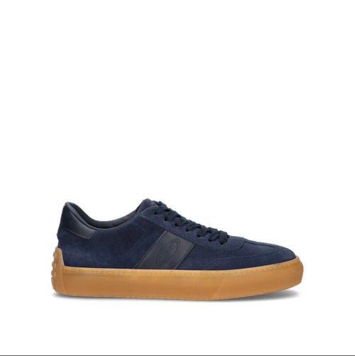 TODS Sneaker uomo blu in suede