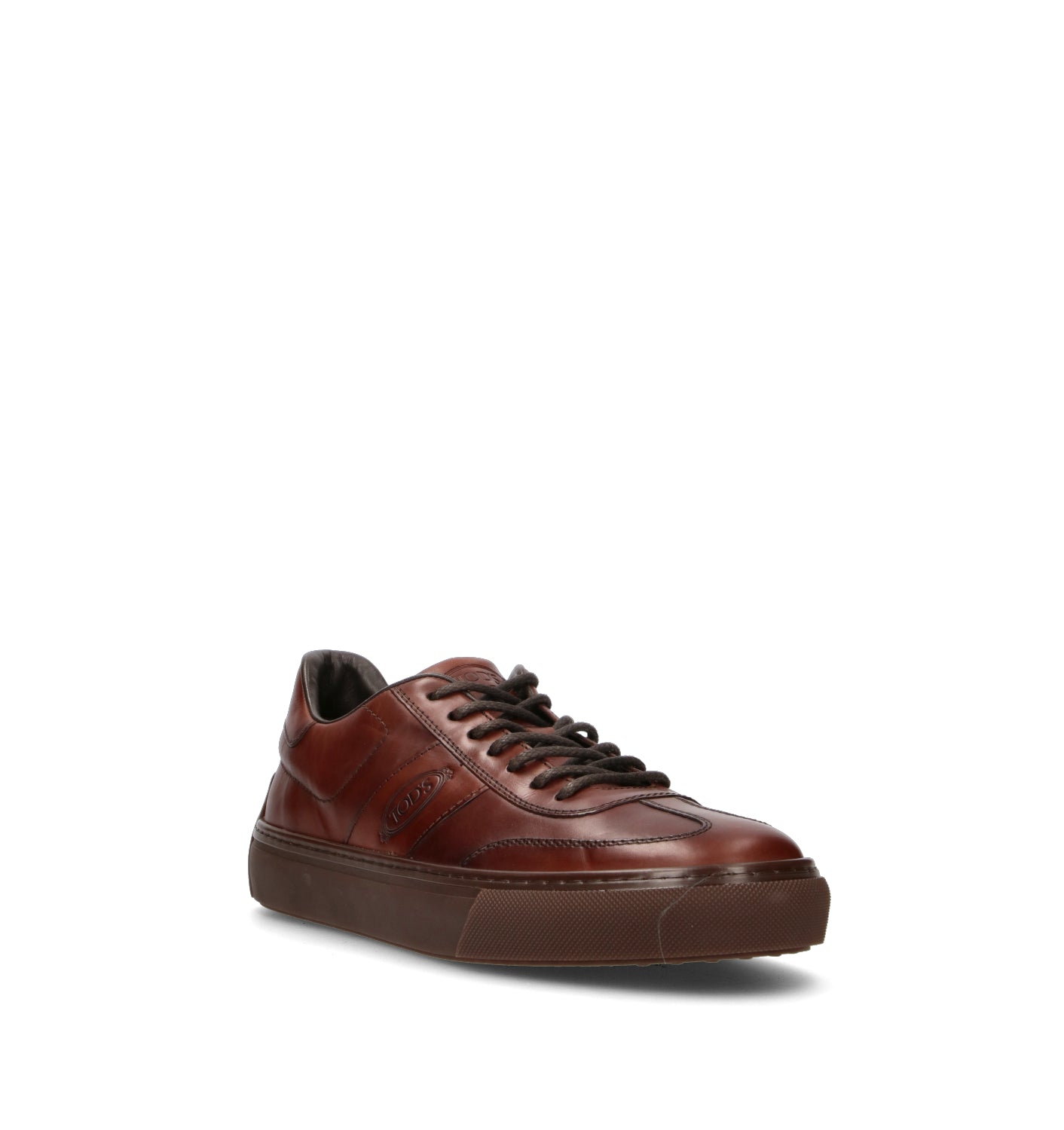 TOD'S Sneaker uomo marrone in pelle