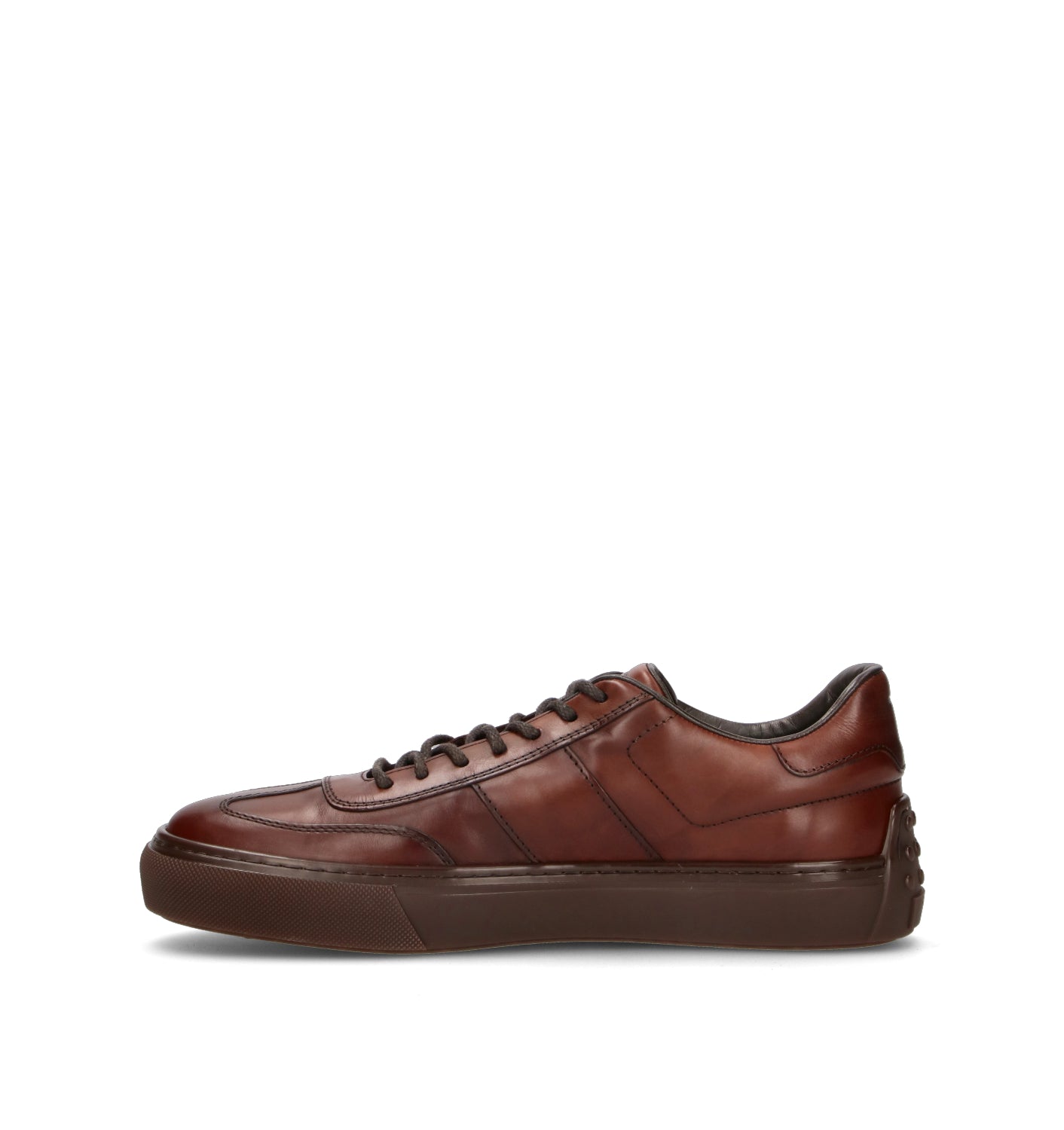 TOD'S Sneaker uomo marrone in pelle