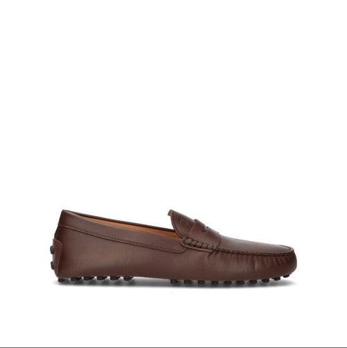 TOD'S Mocassino uomo marrone in pelle