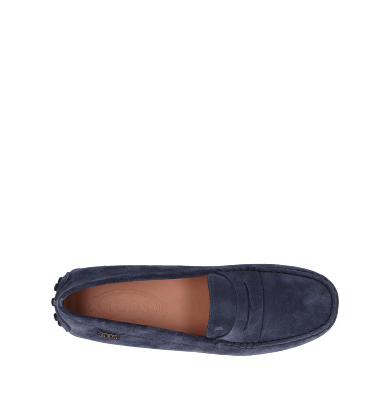 TODS Mocassino donna blu in suede
