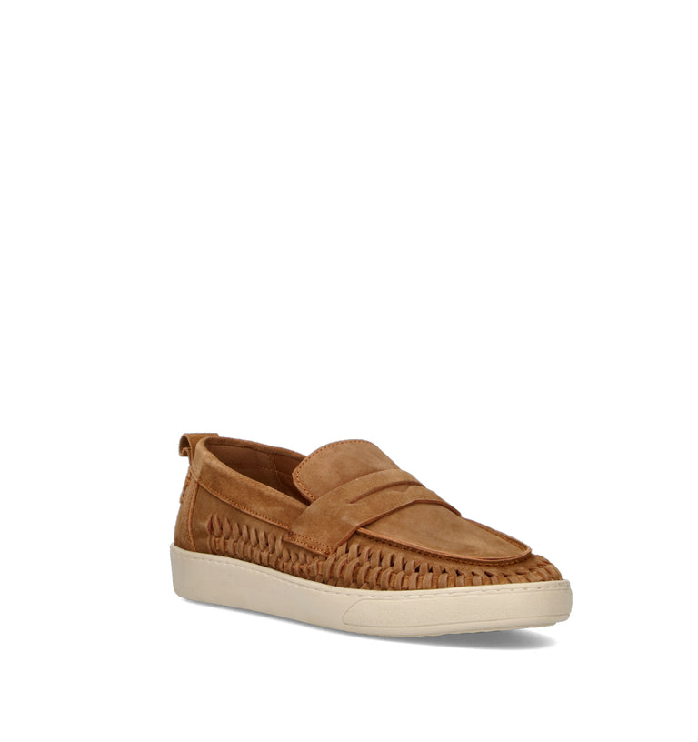 PAWELK'S Mocassino uomo cuoio in suede