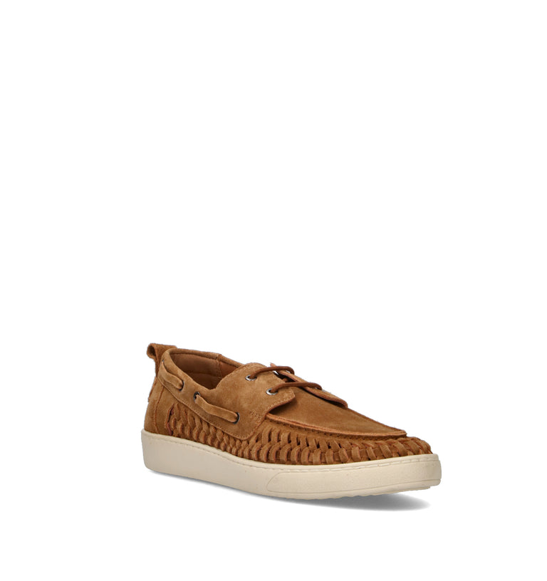 PAWELK'S Stringata uomo cuoio in suede