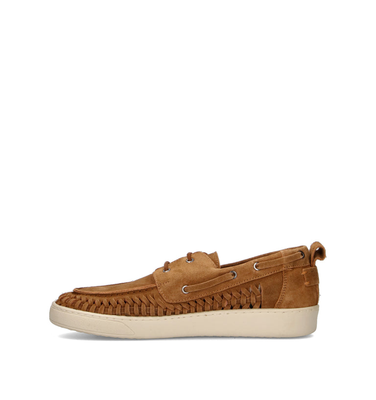 PAWELK'S Stringata uomo cuoio in suede