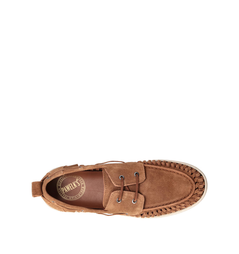 PAWELK'S Stringata uomo cuoio in suede