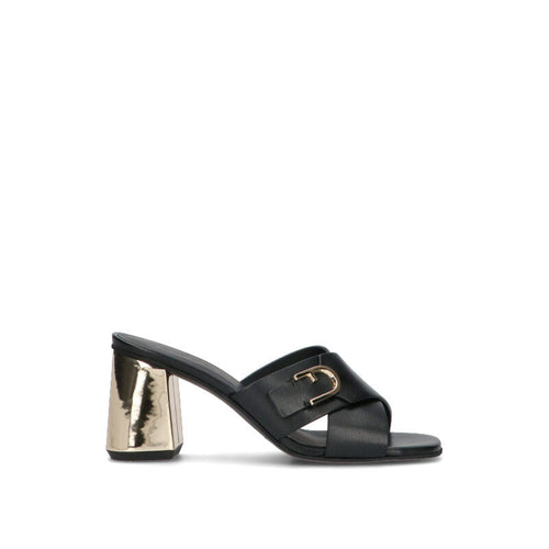 FURLA Sandalo donna nero in pelle