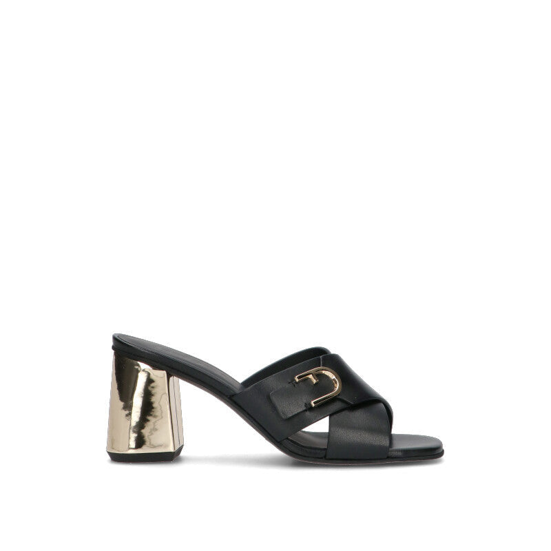 FURLA Sandalo donna nero in pelle