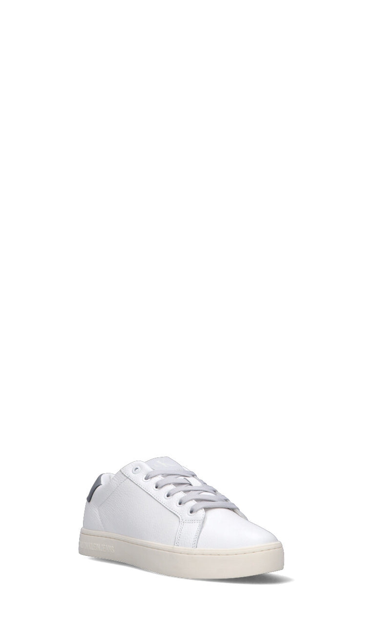 CALVIN KLEIN JEANS Sneaker bianca/grigia in pelle