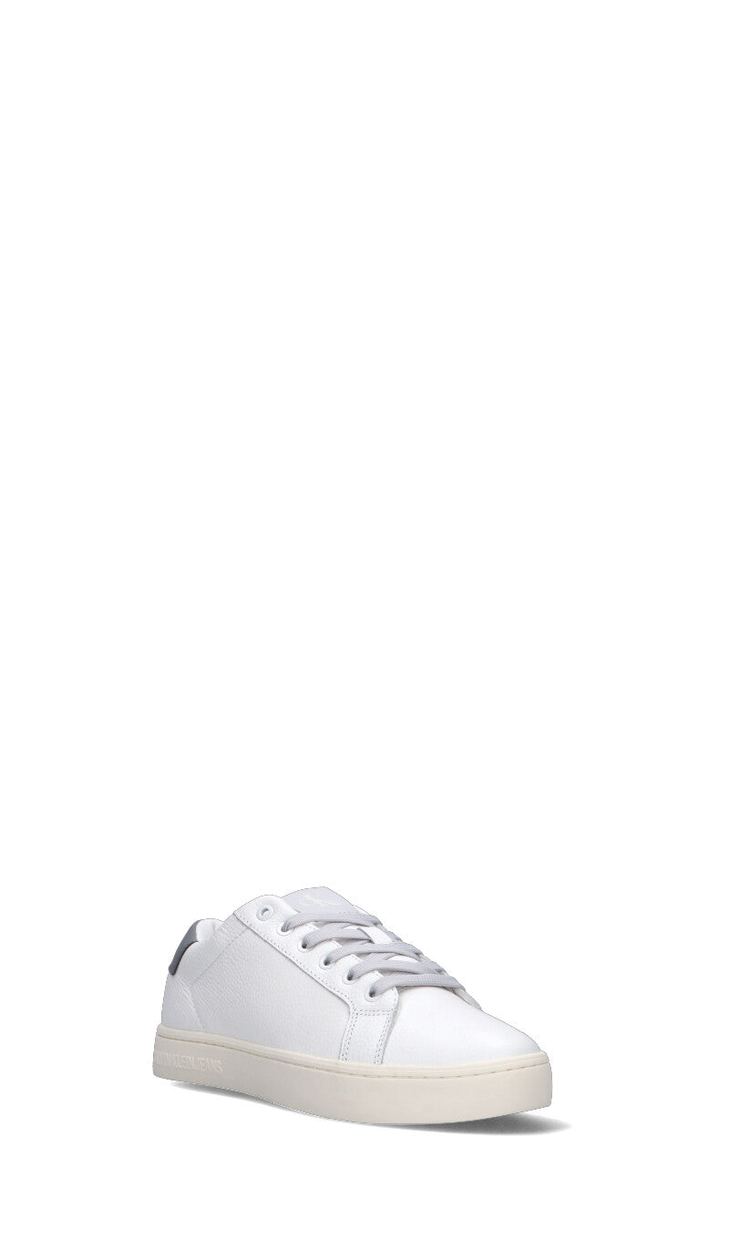 CALVIN KLEIN JEANS Sneaker bianca/grigia in pelle