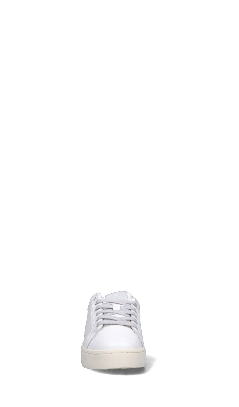 CALVIN KLEIN JEANS Sneaker bianca/grigia in pelle