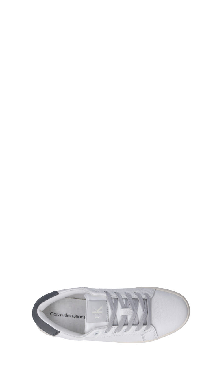 CALVIN KLEIN JEANS Sneaker bianca/grigia in pelle