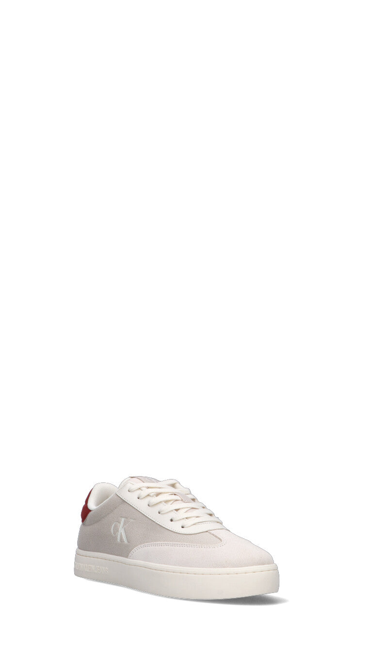 CALVIN KLEIN JEANS Sneaker uomo bianca/rossa