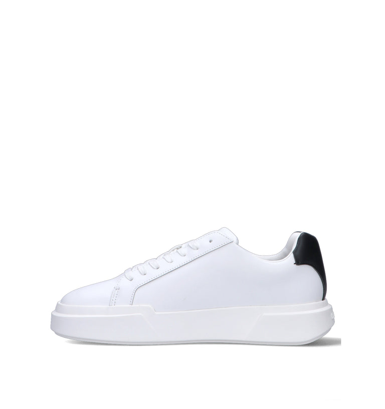 CALVIN KLEIN JEANS Sneaker uomo bianca/nera in pelle