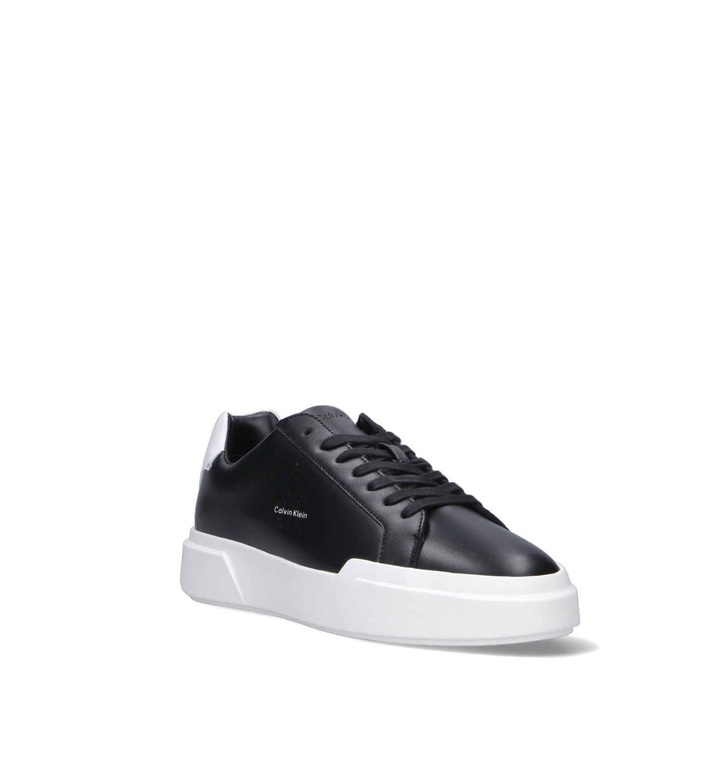 CALVIN KLEIN JEANS Sneaker uomo nera in pelle