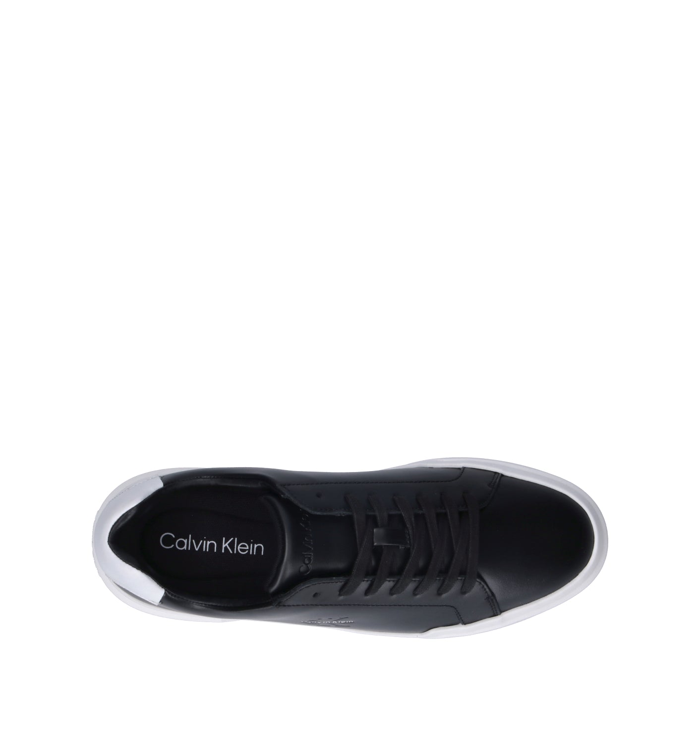 CALVIN KLEIN JEANS Sneaker uomo nera in pelle