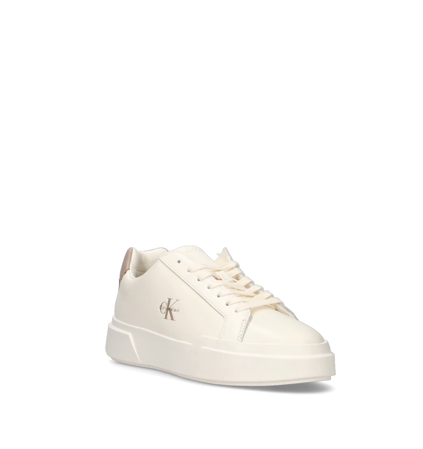 CALVIN KLEIN Sneaker donna bianca in pelle
