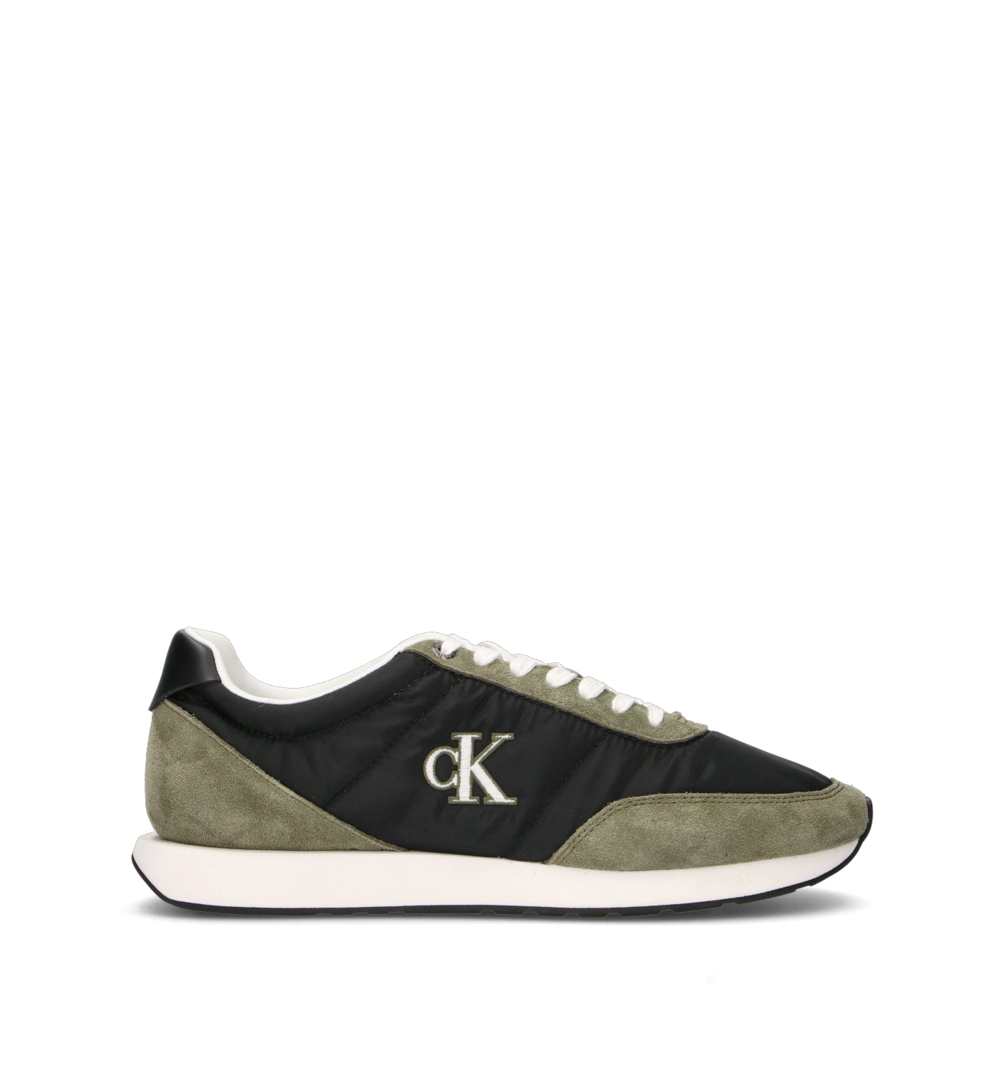 CALVIN KLEIN JEANS Sneaker uomo nera in suede
