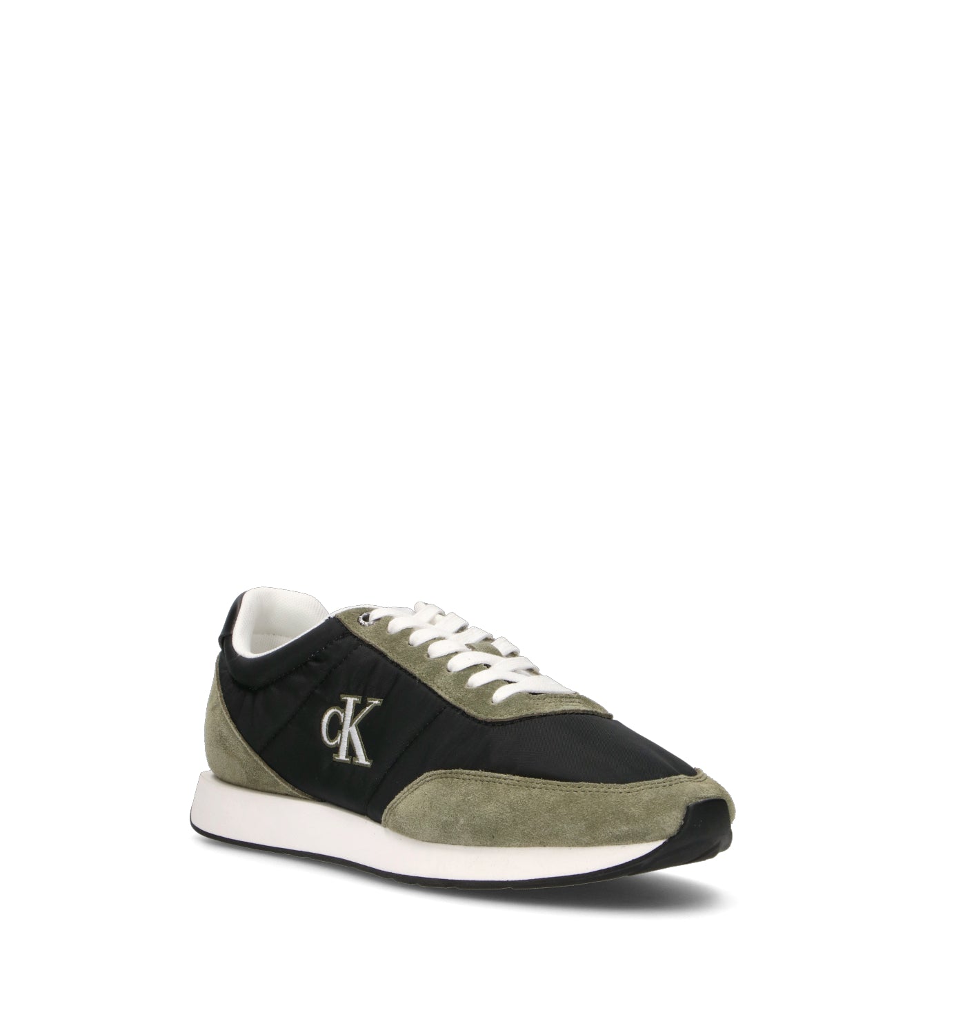 CALVIN KLEIN JEANS Sneaker uomo nera in suede