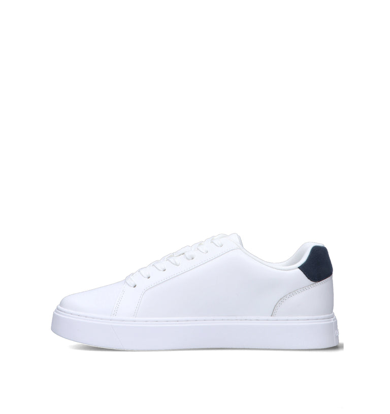 CALVIN KLEIN JEANS Sneaker uomo bianca/blu in pelle