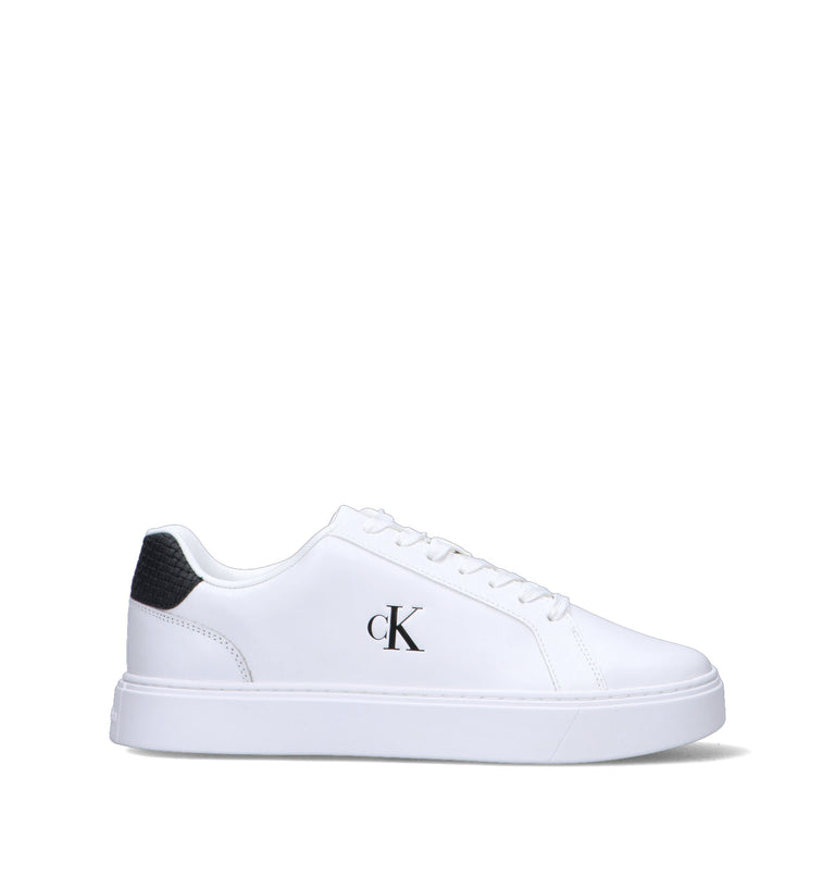 CALVIN KLEIN JEANS Sneaker uomo bianca in pelle
