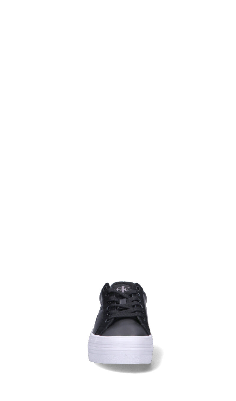 CALVIN KLEIN JEANS Sneaker donna nera in pelle