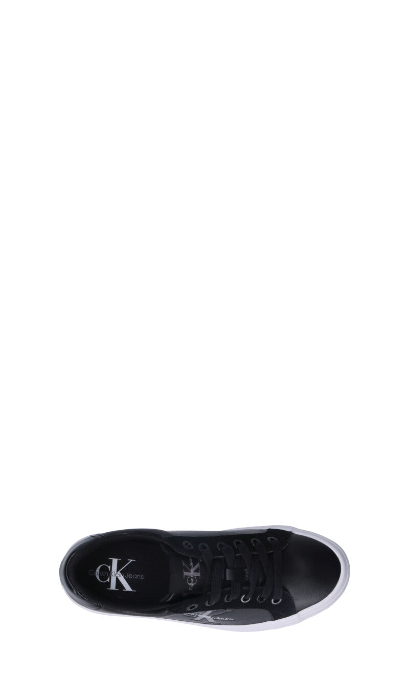 CALVIN KLEIN JEANS Sneaker donna nera in pelle