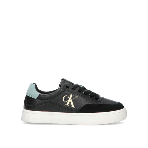CALVIN KLEIN JEANS Sneaker donna nera in pelle