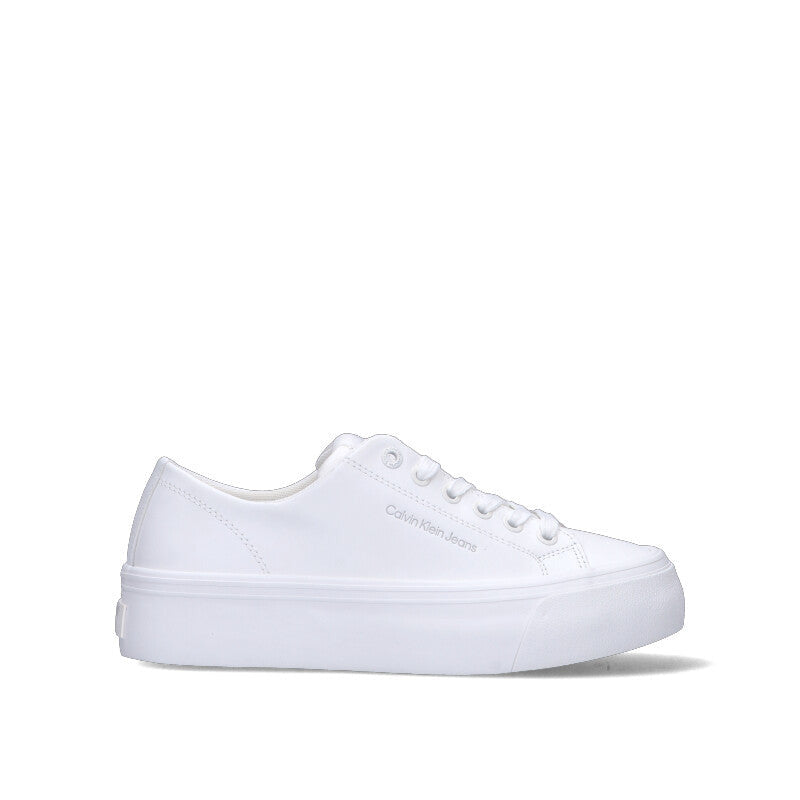 CALVIN KLEIN JEANS Sneaker uomo bianca in pelle