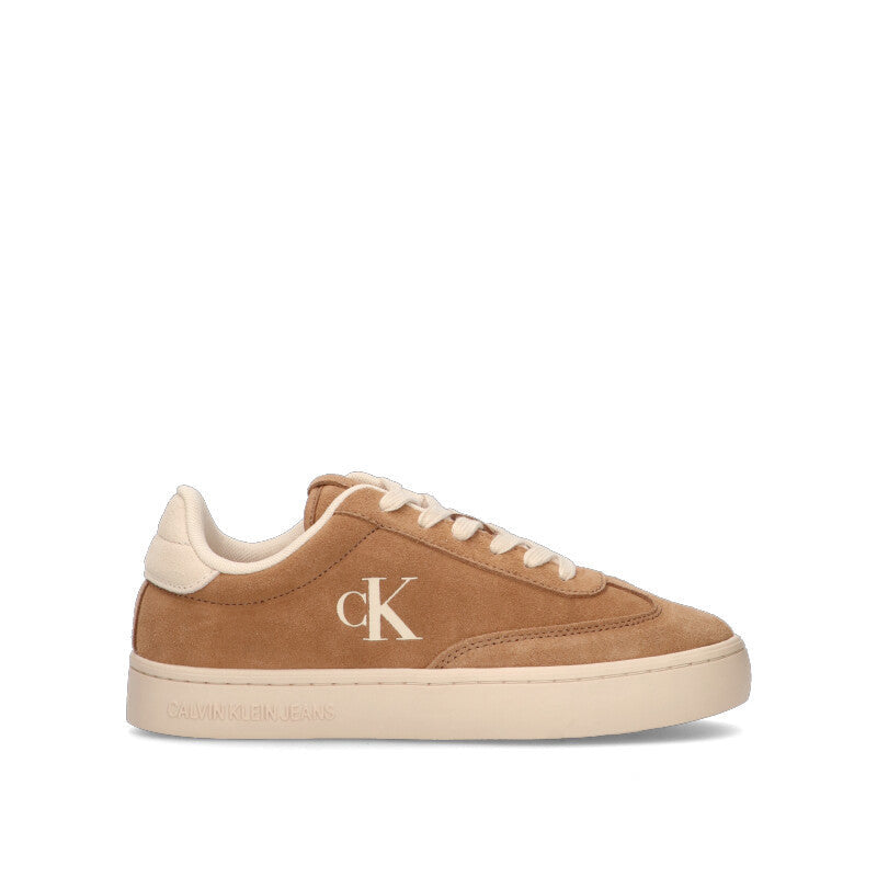 CALVIN KLEIN JEANS Sneaker donna tapioca/cammello in suede